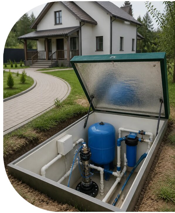 Автономное водоснабжение дома в Надыме от 155670 р. | АПаруса-Ндм