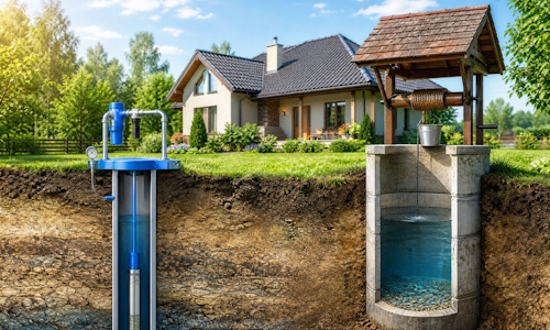 Автономное водоснабжение загородного дома Надым: скважина или колодец